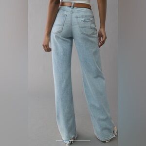 American Eagle Outfitters Light Wash Straight Leg Jeans